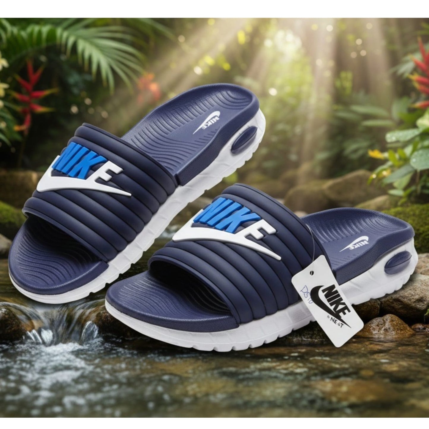 Men's Athletic Sport Slides NK Design By KakuBaku
