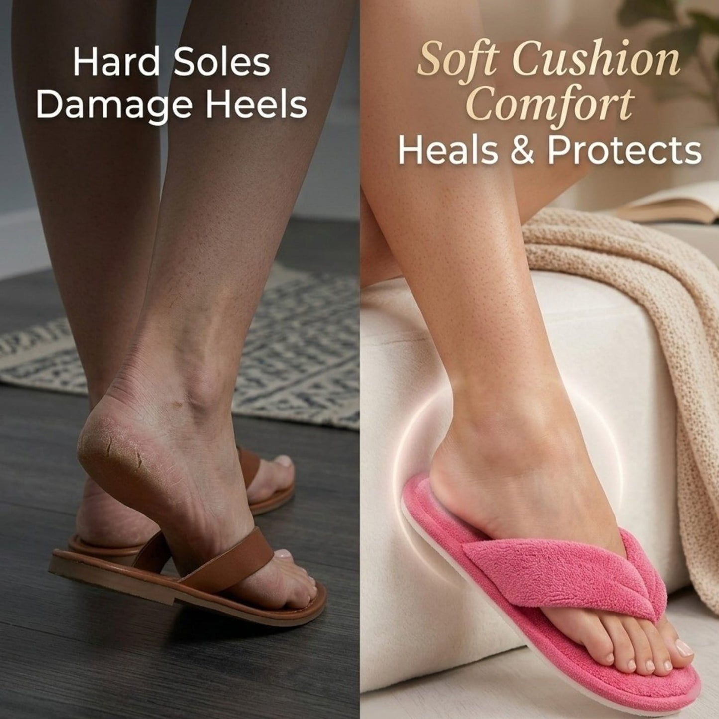 SilkHeal Therapy Slippers : Medicated Heel Care Slippers By KakuBaku